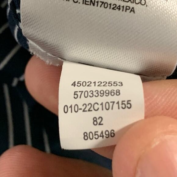 Chicos 18 Womens Patchwork Crepe Tunic Top Lightweight Crepe Fabric Geometric - Picture 9 of 11